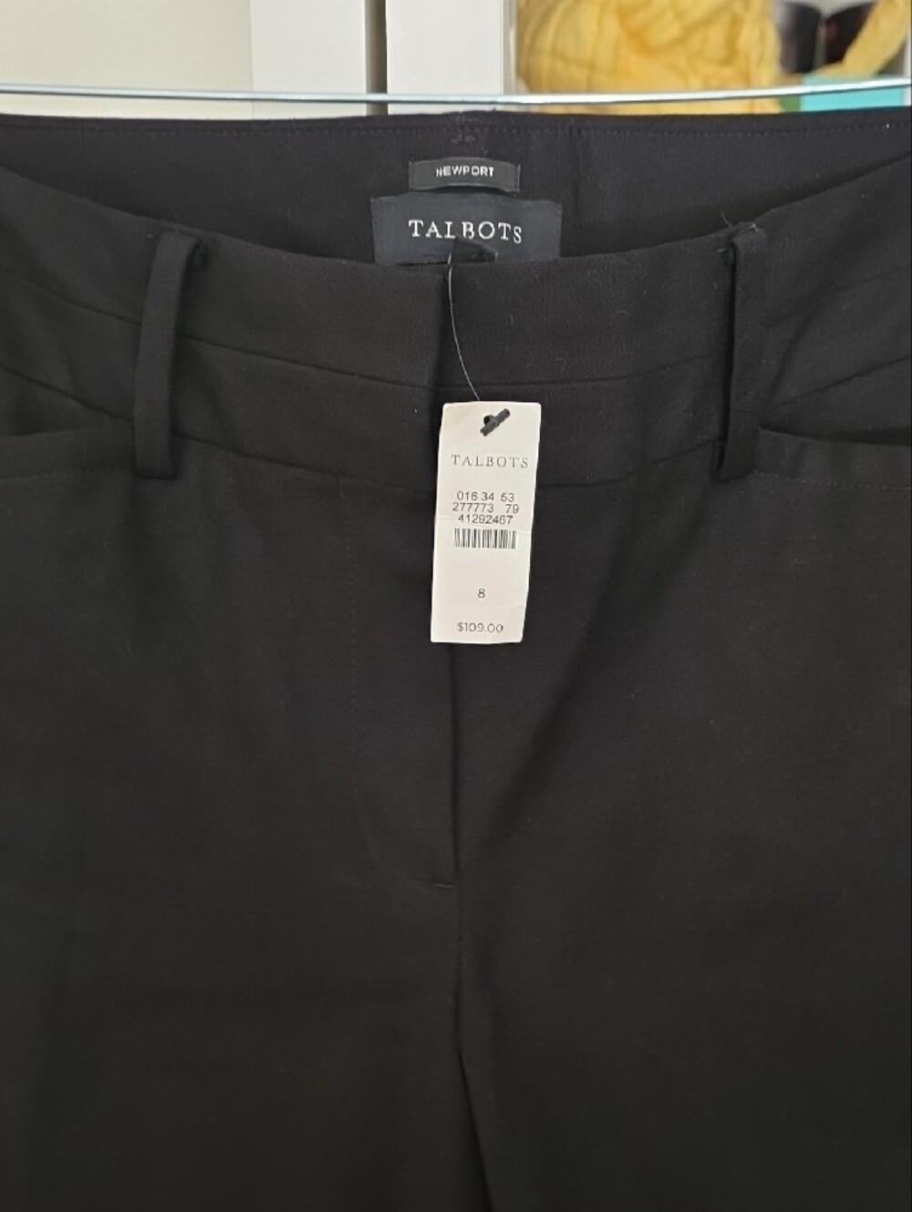 Talbots Black womens Dress Pants - Slim Tapered Fit - Picture 2 of 9